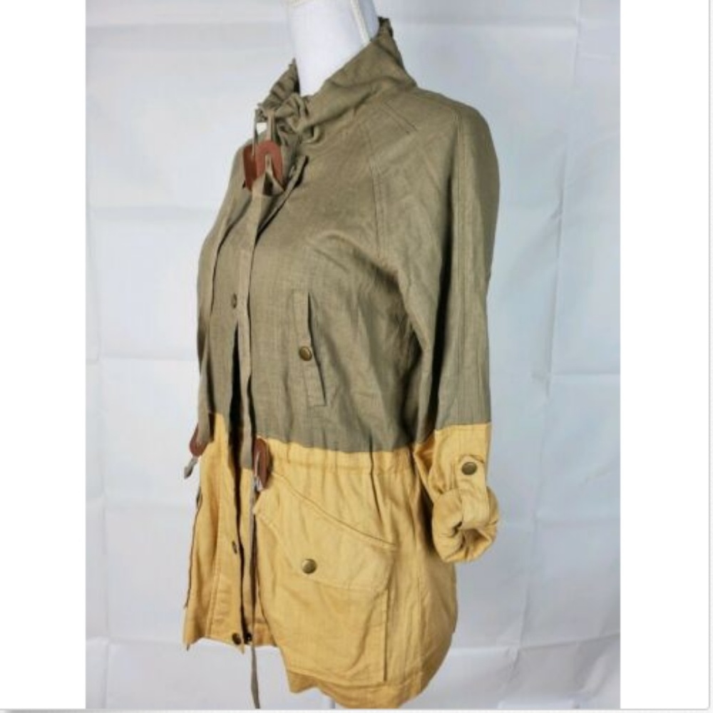 Blu Pepper Sz Small S Womans Jacket Linen Blend - Picture 5 of 7